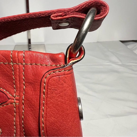Fossil Red Leather baguette bag - Picture 11 of 13